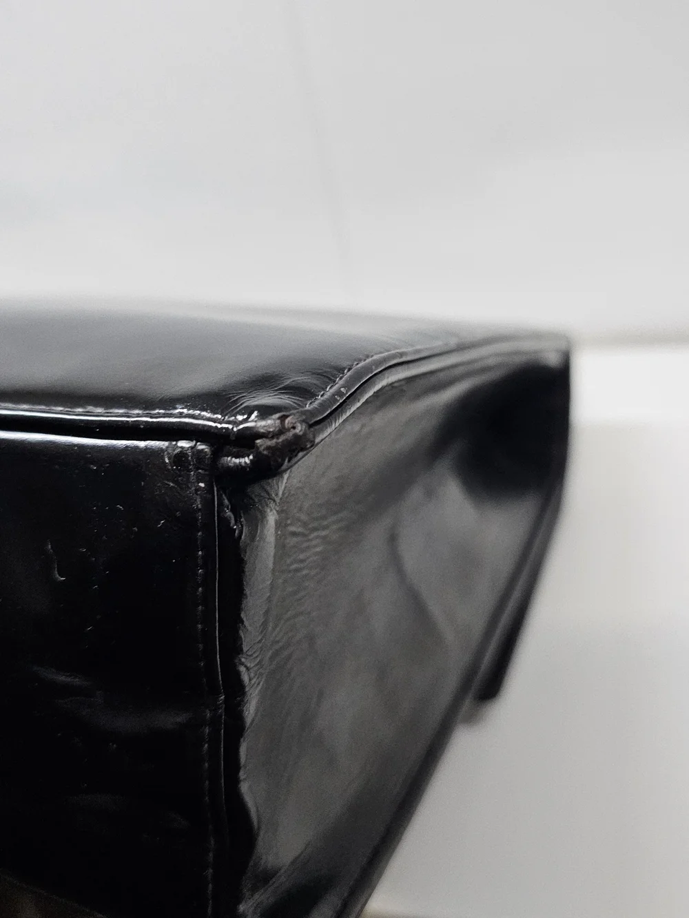 Chanel Black Patent Leather Shoulder Bag